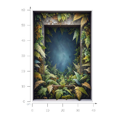 Fototapeta okno 3D 39x60 Přirozená harmonie