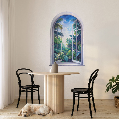 Fototapeta okno 3D 40x60 Tropický výhled