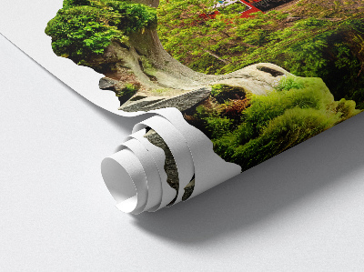 Samolepka díra ve zdi 3D 56x60 Zelený výhled