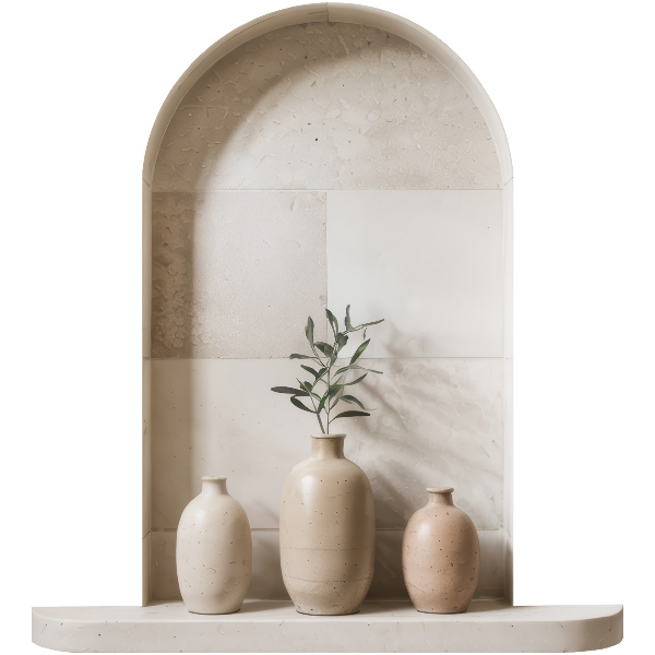 Samolepka na zeď 3D 54x60 Keramické vázy