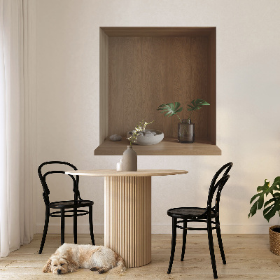 Samolepka na zeď 3D 59x60 Přírodní dekorace