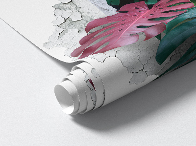 Samolepka díra ve zdi 3D 60x54 Tropické složení