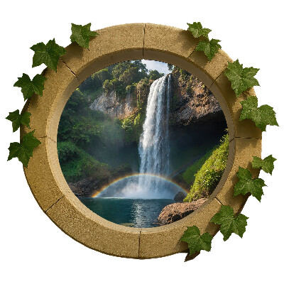 Fototapeta okno 3D 60x52 Přírodní oáza