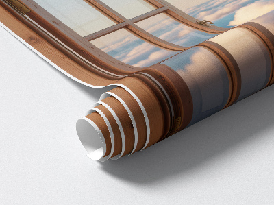 Fototapeta okno 3D 60x56 Mraky na obloze