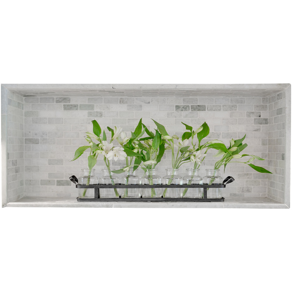 Samolepka na zeď 3D 60x26 Květiny ve vázách