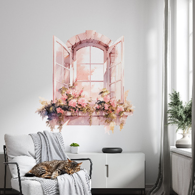 Fototapeta okno 3D 76x80 Rustikální okno