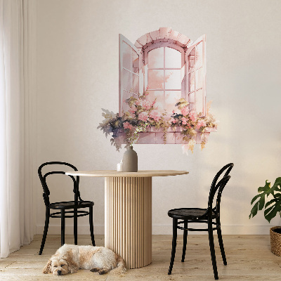 Fototapeta okno 3D 76x80 Rustikální okno