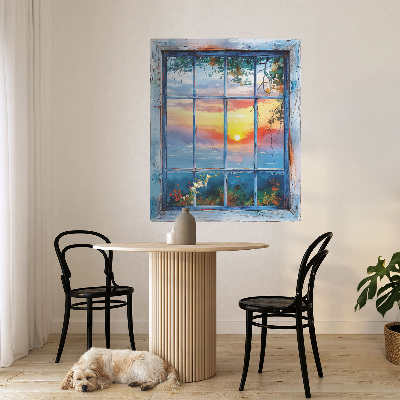 Fototapeta okno 3D 66x80 Okno na západ