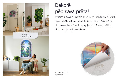 Fototapeta okno 3D 80x49 Středomořská krajina