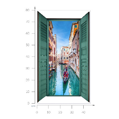 Fototapeta okno 3D 46x80 Malebný kanál