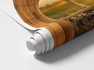 Fototapeta okno 3D 64x80 Okno Krajina