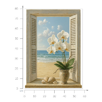 Fototapeta okno 3D 58x80 Mořské okno