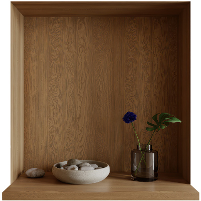 Samolepka na zeď 3D 79x80 Přírodní dekorace