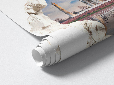 Samolepka díra ve zdi 3D 80x76 Exotický monument