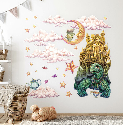 Nálepka na zeď 60x82 Zvířecí fantazie v kreslené podobě
