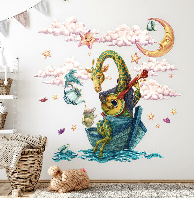Nálepka 60x79 Zvířecí říše v kreslené verzi