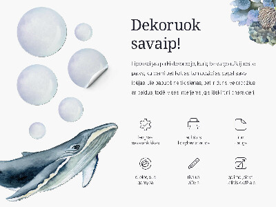 Samolepka 60x77 Zvířata ve stylu kreslené víly