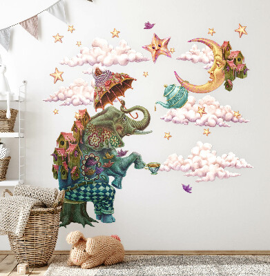 Samolepka 60x77 Zvířata ve stylu kreslené víly