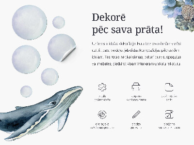 Samolepka 60x77 Zvířata ve stylu kreslené víly