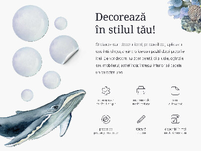 Samolepka 60x77 Zvířata ve stylu kreslené víly