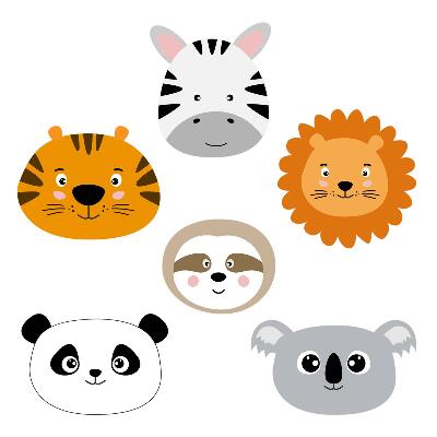 Nálepka 60x102 Okouzlující safari s divokými zvířaty