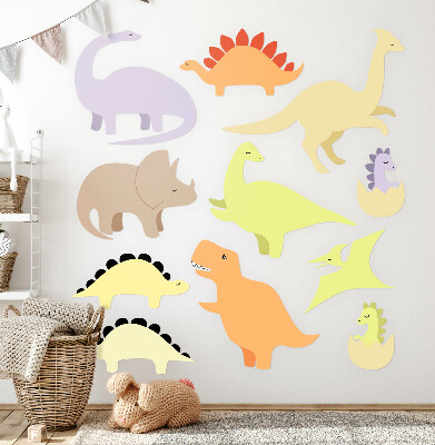 Nálepka 60x108 Rozkošní pasteloví dinosauři