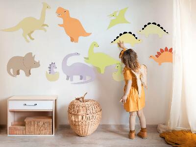 Nálepka 60x108 Rozkošní pasteloví dinosauři