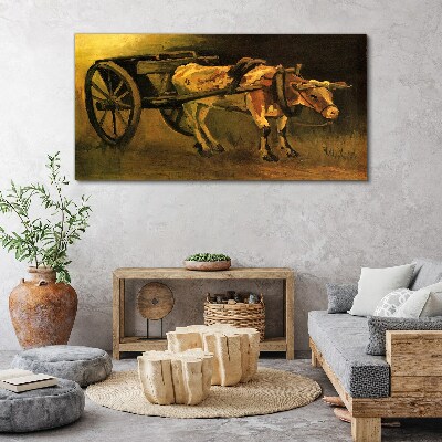 Obraz na plátně Vozík a ox van gogh