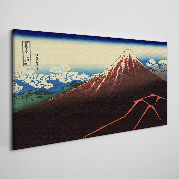 Obraz na plátně Mount Fuji v jarním počasí