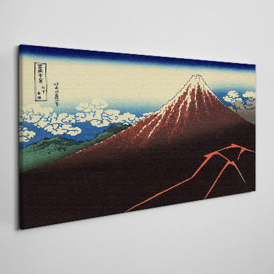 Obraz na plátně Mount Fuji v jarním počasí