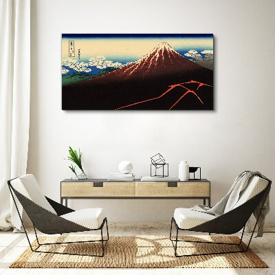 Obraz na plátně Bouřka pod summitem