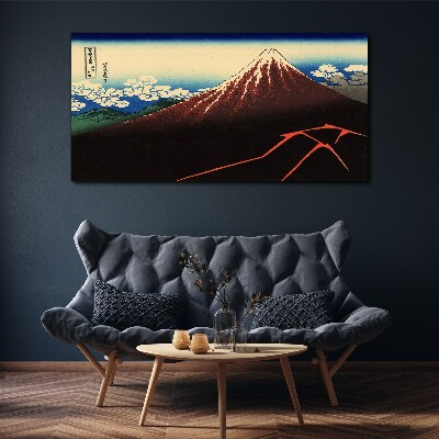 Obraz na plátně Mount Fuji v jarním počasí