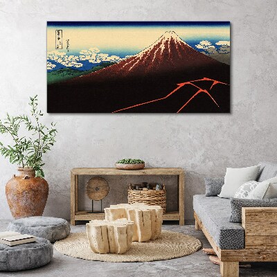 Obraz na plátně Mount Fuji v jarním počasí