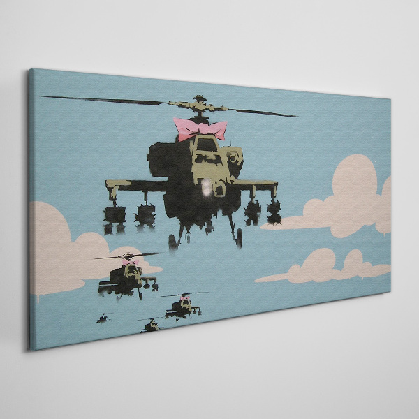 Obraz na plátně Banksy Helicopter