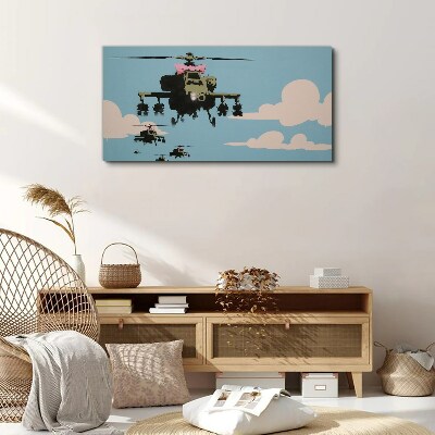 Obraz na plátně Banksy Helicopter