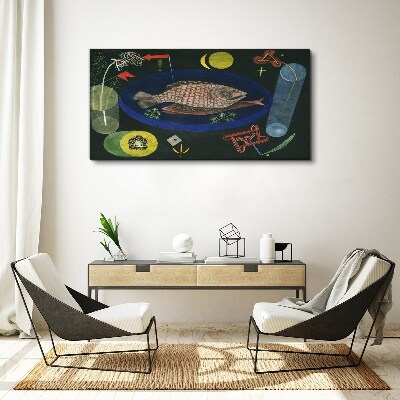Obraz na plátně Kolem ryb Paul Klee