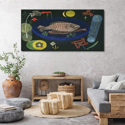 Obraz na plátně Kolem ryb Paul Klee