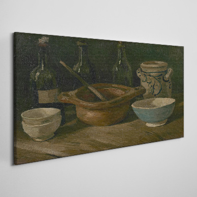 Obraz na plátně Keramika láhev van Gogh