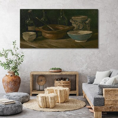 Obraz na plátně Keramika láhev van Gogh