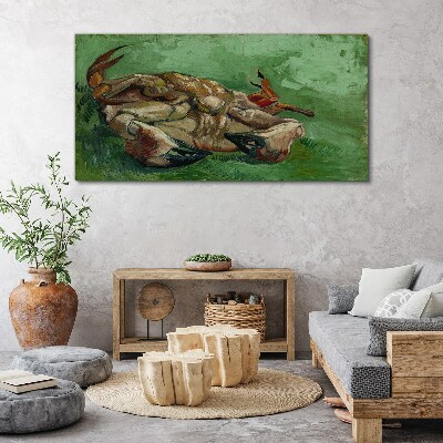 Obraz na plátně Krab ležící na zádech