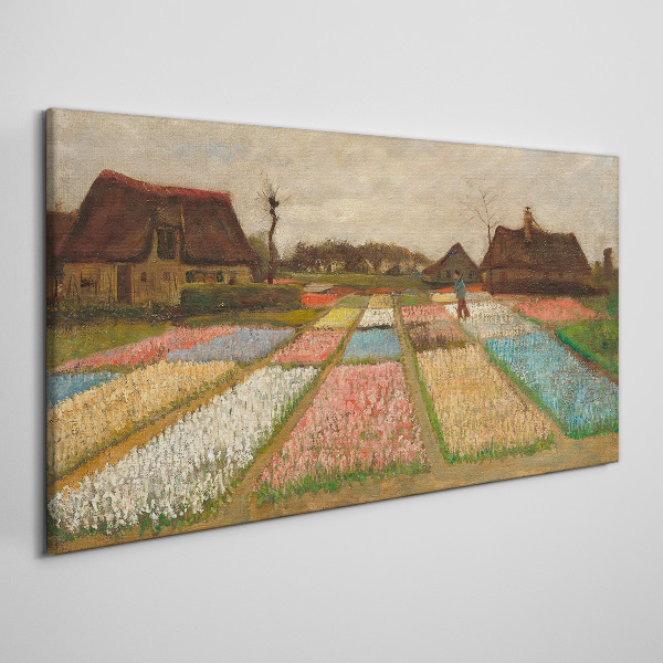 Obraz na plátně Jarní tulipánová pole