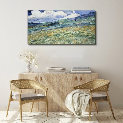 Obraz na plátně Krajina van Gogh Mountains