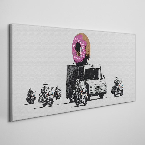 Obraz na plátně Donuts Police Banksy