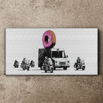 Obraz na plátně Donuts Police Banksy