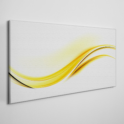 Obraz na plátně Abstrakce žluté vlny