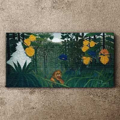 Obraz na plátně Příroda květiny Lion