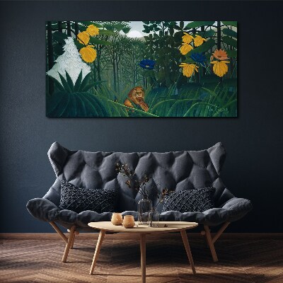 Obraz na plátně Příroda květiny Lion