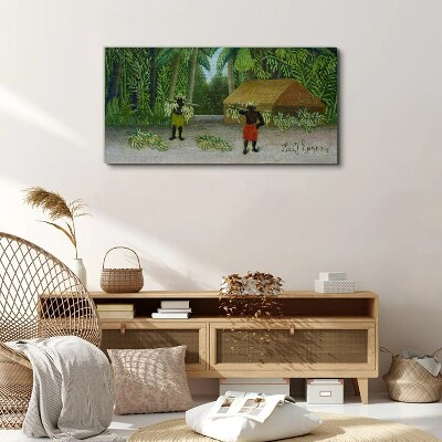 Obraz na plátně Jungle Chata Palm Bananas