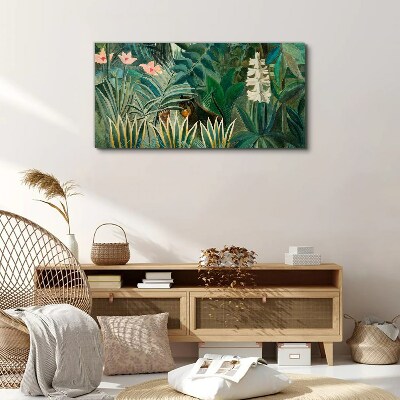 Obraz na plátně Jungle zvířata stromy
