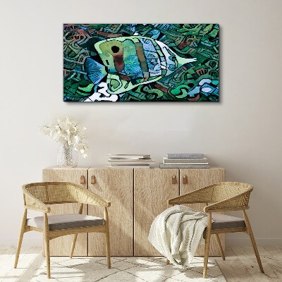 Obraz na plátně Abstrakce zvířat ryby
